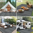 thumbnail image 5 of KUETH 8'x 10' Outdoor Waterproof Rug Camping Mat Patio Carpet,Black&Gray, 5 of 5