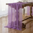 thumbnail image 2 of Table Runner Lavender Gauze Rustic Boho Lilac Cheesecloth Grape Table Runner 120 Inch 10 FT for Wedding Baby Bridal Shower Birthday Bridgerton Party Long Sheer Spring Home Decorations, 2 of 12