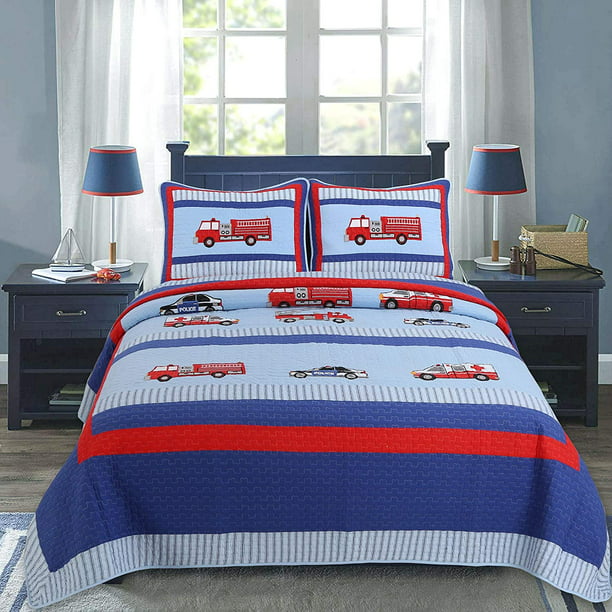 Cozy Line Navy Blue Red Boy Cotton, Boston Red Sox Twin Bedding Sets
