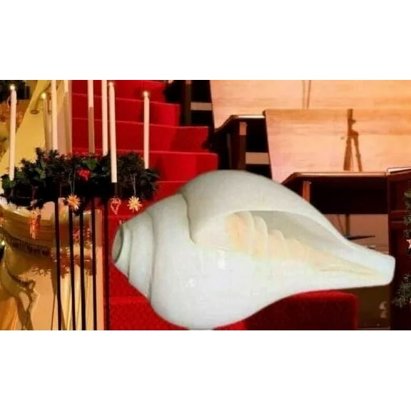 Exclusive Global Ecom  100%Genuine 3" Hindu Puja Blowing Conch Shell (Bajanewala Puja Shankh) Diwali Havan