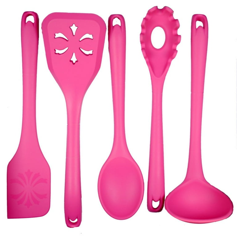 Kitchen Cooking Utensils Set, Umite Chef 33 pcs Non-stick Silicone Cooking  Spatula Set with Holder, Wooden Handle Silicone Kitchen Gadgets Utensil Set  (Pink) - Yahoo Shopping
