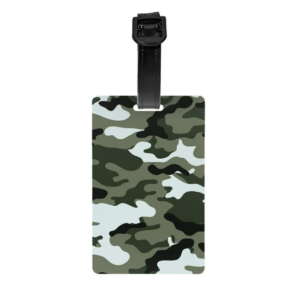 Army Camouflage Luggage Tag Name Id Card Suitcase Labels Identifiers Pvc Baggage Tags