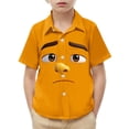 thumbnail image 2 of Piuwrlz 12 Years Boys Short polo Sleeve Teen Funny Graphic Shirts Tops Pocket Pullover T Shirts Orange Size 12 Years, 2 of 9
