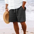 thumbnail image 2 of Men's Casual Shorts - Tethered Striped Beach Pants for Men Lightweight Versatile Comfortable Ideal for Summer Activities and Relaxation, 2 of 8
