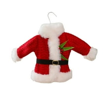 1 Pcs Mini Santa Claus Knitted Clothes Hanging Ornaments, Festival Home Decoration For Christmas Tree, Fireplace And Window