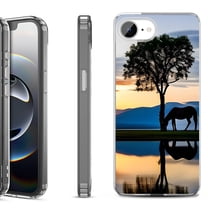 Shockproof Protective Phone Case for iPhone 16e, by OneToughShield - Horse Tree