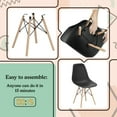 thumbnail image 3 of Furmax Modern Dining Chair Set of 4 Mid Century DSW Shell Chair for Kitchen, Dining, Bedroom, Living Room,Black, 3 of 8