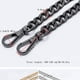 thumbnail image 2 of Paquete de 3 cadenas para bolsos (oro, blanco y negro), cadena para bolsos de 120 cm, cadena para bolsos de repuesto, 2 of 5