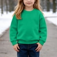 thumbnail image 6 of biudgviw Baby Boy Girl Sweatshirt Fleece Lined Long Sleeve Pullover Comfy Warm Crewneck Tops Kids Winter Clothes(Green,12-13 Years), 6 of 7