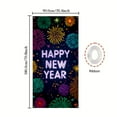 thumbnail image 3 of ‌New Year Door Cover Decor Fabric Winter Holiday Door Hanging for Christmas Party School Classroom New Year Eve Celebration Decoration‌, 3 of 9