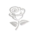 thumbnail image 2 of Flmtop Fashion Rose Flower Car Vehicle Light Lamp Brow Decor Rearview Mirror Sticker, 2 of 7