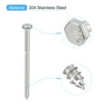 thumbnail image 3 of Unique Bargains Hex Head Lag Screws Bolts, 1/4' x 3-1/2' 304 Stainless Steel Partial Thread Wood Screws, 10 Pack, 3 of 6