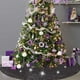 thumbnail image 4 of Falda de árbol de Navidad con lentejuelas Meitianfacai de 36 pulgadas, brillante, de terciopelo, con lentejuelas, para decoración de fiestas navideñas, 4 of 8