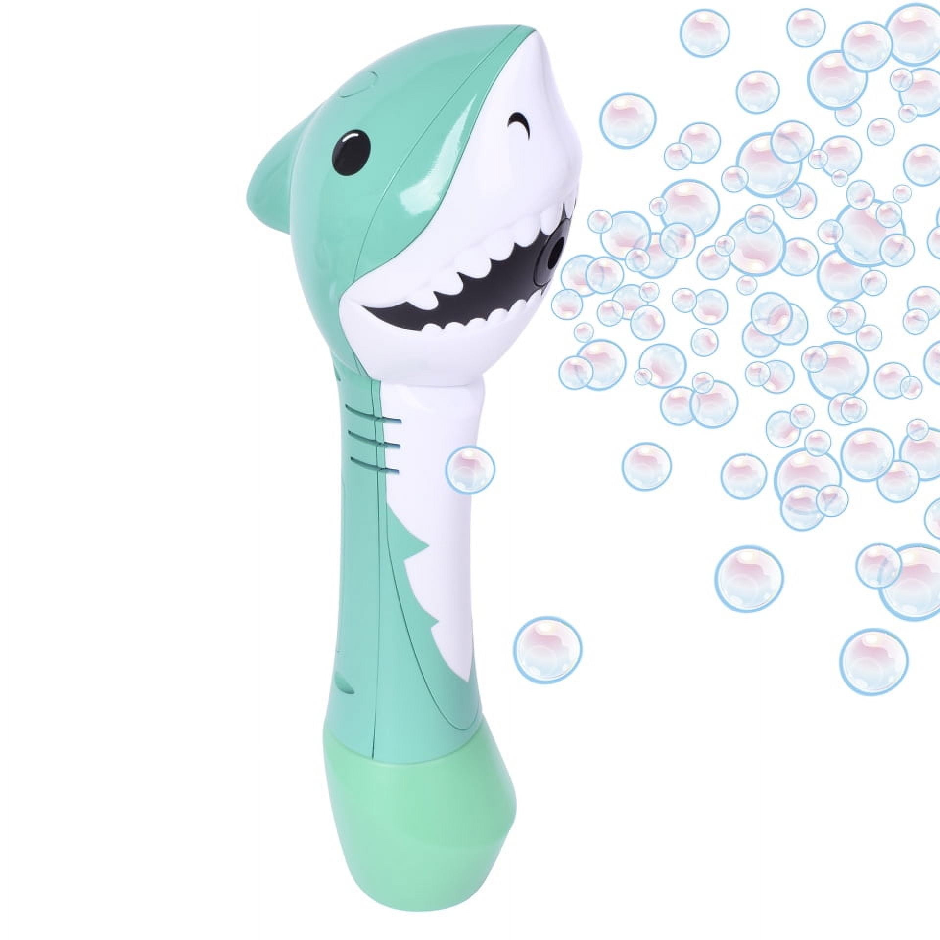 Play Day Shark Bubble Wand with Lights and Sounds, 4oz Solution - Unisex, 2AA Children Ages 3+