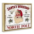 thumbnail image 3 of Stupell Industries Traditional North Pole Santa's Workshop Gold Floating Frame Canvas Art, 31 x 25, by Creatif Belle, 3 of 8