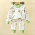 thumbnail image 3 of Owordtank Fall Baby Girl Clothes Long Sleeve Crewneck Sweatshirt Top Pants With Pocket Baby Girl Outfit, 3 of 3