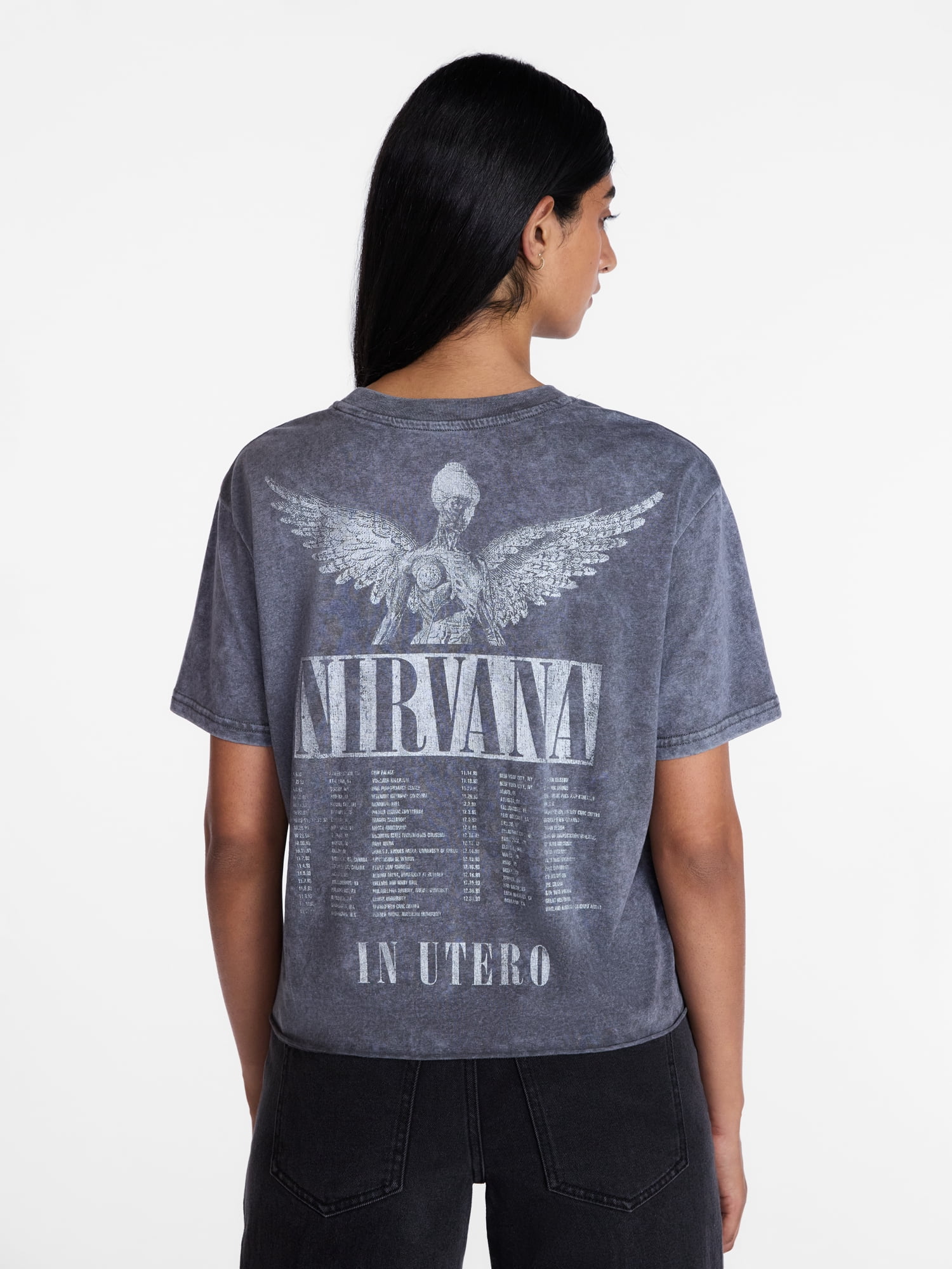 Nirvana Women's In Utero Graphic Tee with Short Sleeves, Sizes XXS-XXL