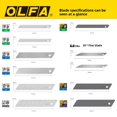 thumbnail image 4 of OLFA Japón Micro cuchilla de papel tamaño pequeño papel tapiz película de pared 9mm corte de papel grueso 0,38mm afilado fino para uso doméstico, 4 of 5