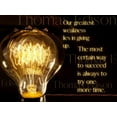 thumbnail image 2 of ArtsyQuotes 32x25 Black Ornate Wood Framed with Double Matting Museum Art Print Titled - Thomas Edison Quote: Greatest Weakness, 2 of 4