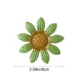 thumbnail image 3 of Outdoor Iron Daisy Wall Art Decor, Decorative Hanging Sculpture, Weather Resistant, Creative Garden and Courtyard Ornament, Adds Charming Floral Style to Patio, Fence and Walls, 3.5in, Light Green, 3 of 6