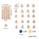 thumbnail image 2 of Fiudx Liquidación De Ofertas Flash Tablero Digital De Madera Para Niños, Rompecabezas De Enseñanza De Emparejamiento, Niños Pequeños Y Niñas, Educación Temprana, Juguetes Educativos De Bloques De Con, 2 of 3