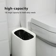thumbnail image 6 of Vikakiooze Slim Plastic Trash Can Recycle Trash Can Bin Slim Garbage Bin, Plastic Narrow Wastebasket For Bedroom, Bath, Office,Laundry,Kitchen,Toilet，Detachable Trash, 6 of 6