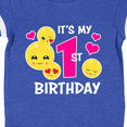 thumbnail image 4 of Inktastic Its My 1st Birthday with Smiling Emoticons Girls Baby Bodysuit, 4 of 5