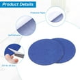 thumbnail image 3 of Uxcell 8pcs 3.9 Inch Round Adhesive Backed Felt for Household Applications, Blue, 3 of 5