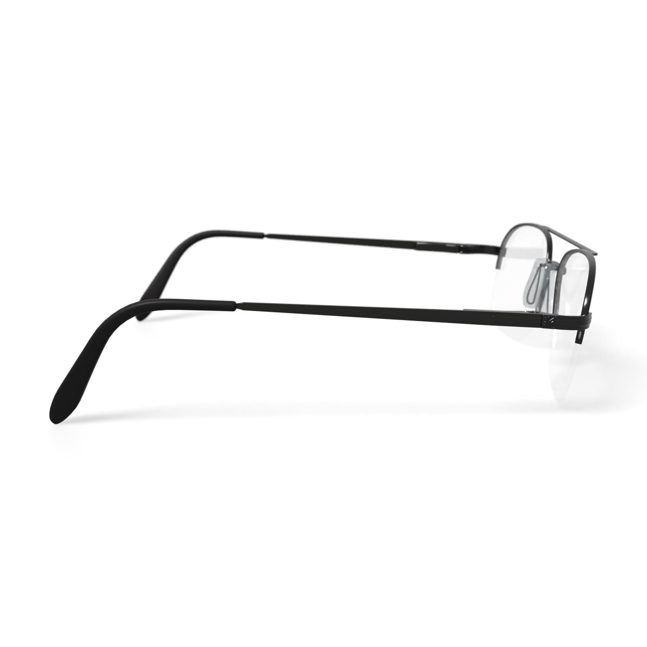 Stetson Men's ST239 Square Prescription Eyeglasses with Case, Gunmetal