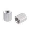 thumbnail image 1 of Unique Bargains Écrou de Couplage Hexagonal en Acier Inoxydable 304 Longueur 10mm, Lot de 10, 1 of 5
