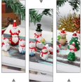 thumbnail image 4 of 12pcs Christmas Miniature Ornaments Kit Resin Snowmen Reindeer Santa Clause Xmas Tree for Crafts Snow Globes Fairy Garden Dollhouse Decoration, 4 of 5