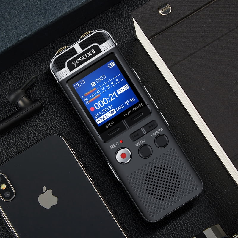 Yescool A90 8GB Class Meeting Daily Life Audio Digital voice recorder Portable Metal Sound Voice-activated Record Dictaphone