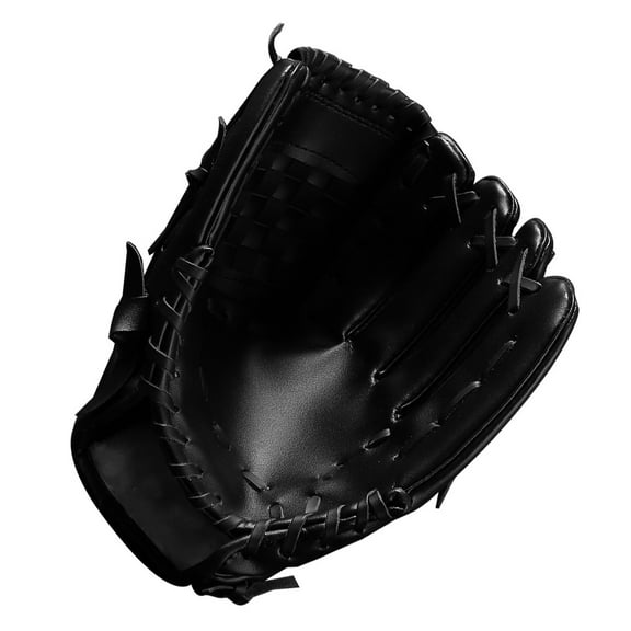 PBPBOX Black Sports Infielder's Glove with Durable PU and PVC Material for Perfect Fit and Scoop 12 5 Inch