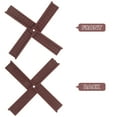 thumbnail image 3 of unbranded 10Ud Aspas Para De Jardín Plástico Resistente Color Marrón Para Exterior, 3 of 6