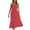 Red Womens Summer Dress, variant on USSUMA Sundress Women Beach Vacation, Women's Summer Boho Strapless Off Shoulder Beach Long Dresses Ruffle Strapless Tiered A Line Flowy Maxi Dress