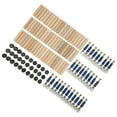 thumbnail image 4 of Eccentric Wheel Connector, 3 In 1 Connecting Set Galvanizing Precise Spiral Thread  For Furniture Panel Installation 12mm Eccentric Wheel, 4 of 8