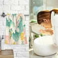 thumbnail image 7 of Yayeee 2 Pack Hand Towels for Bathroom 100% Cotton 16" x 28" Soft Absorbent Kitchen Towel, Floral Wave, 7 of 7