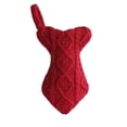 thumbnail image 2 of Cat Christmas Stocking Gift Bag, Knit Christmas Stocking for Pets Christmas Decorations, Fish Shape Hanging Christmas Stocking for Pets Xmas Holiday Party Decorations, 2 of 6