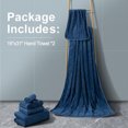 thumbnail image 6 of Smuge Hand Towels Set 2 Pack-16"x31", Ultra Soft Microfibers Towel Set Highly Absorbent Quick Dry Luxury Towel Durable Hand Towel Collection for Hotel Kitchen Spa Gym(Navy), 6 of 8