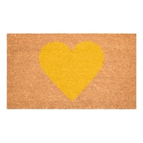 Calloway Mills 106792436 Yellow Heart Doormat, 24 x 36 in.