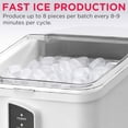 thumbnail image 5 of Frigidaire Countertop Ice Maker, 26 lbs Daily, Bullet Shaped Ice, White, 5 of 11