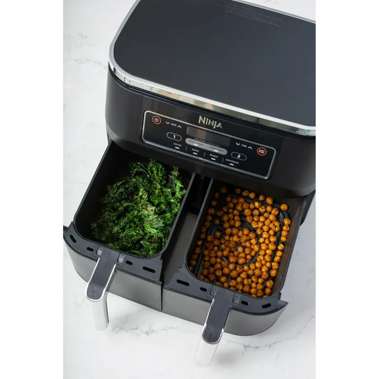 4 in 1 8 Quart. 2 Basket Air Fryer with DualZone Technology Air Fry Roast and more Walmart