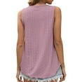 thumbnail image 3 of Vest Tops Women Womens Tank Tops Sleeveless Camisole Tops Scoop Neck Loose Fit Casual Summer Flowy Shirts Cami Beach Tank Tops Elegant Tunic Tops Basic Dressy Work Shirt, 3 of 5