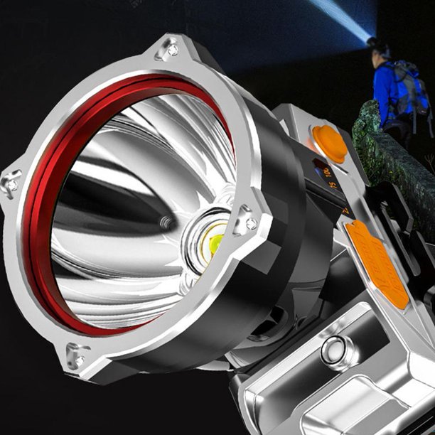 Lámpara Linterna frontal LED 800LM Impermeable Camping Senderismo Linterna recargable Linterna Tmvgtek Para estrenar