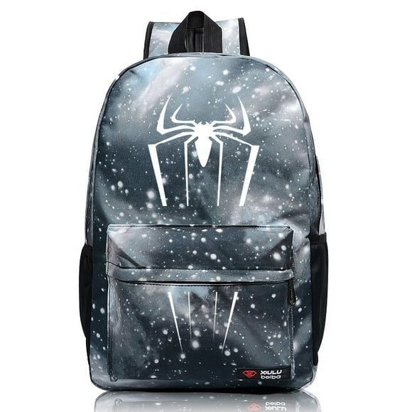 Mochila escolar Spider-man Marvel que brilla en la oscuridad.