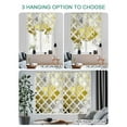 thumbnail image 4 of Yellow Morocco Tie Up Curtains for Windows 45 Inch Length Balloon Curtains Kitchen Adjustable Balloon Window Shade Retro Grey Foil Painting Grunge Tribal Tie Up Valance Bathroom Curtain 52"x45", 4 of 6