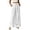 *White, variant on VBVC Women's High Waisted Wide Leg Pants , Pleated Palazzo Pants For Women , Ladies' Casual Flowy Dress Trousers with Pockets and a Belt,White,S-2XL