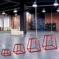 thumbnail image 2 of Plyometric Box Set - 4-in-1 Heavy-Duty Steel (12/18/24/30 Inch) - Non-Slip Stackable Step Up Platform - Strength & Flexibility Training for Home Gym (Red), 2 of 8