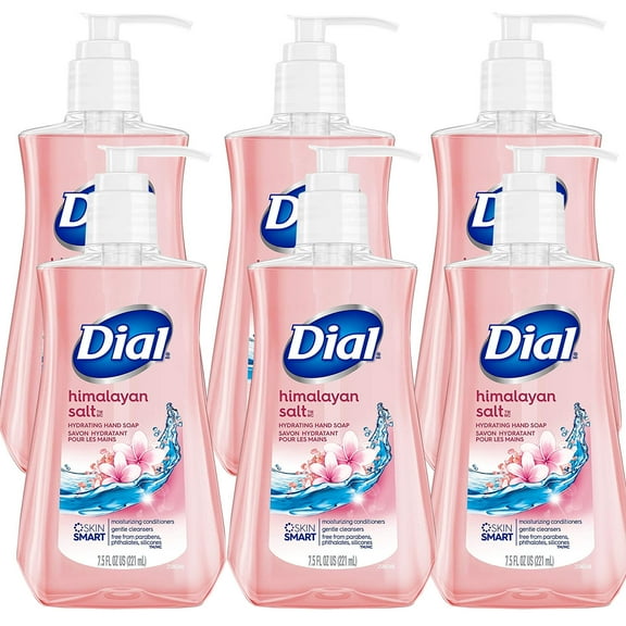 Dial Liquid Hand Soap, Himalayan Pink, 7.5 Oz, 6 Pack