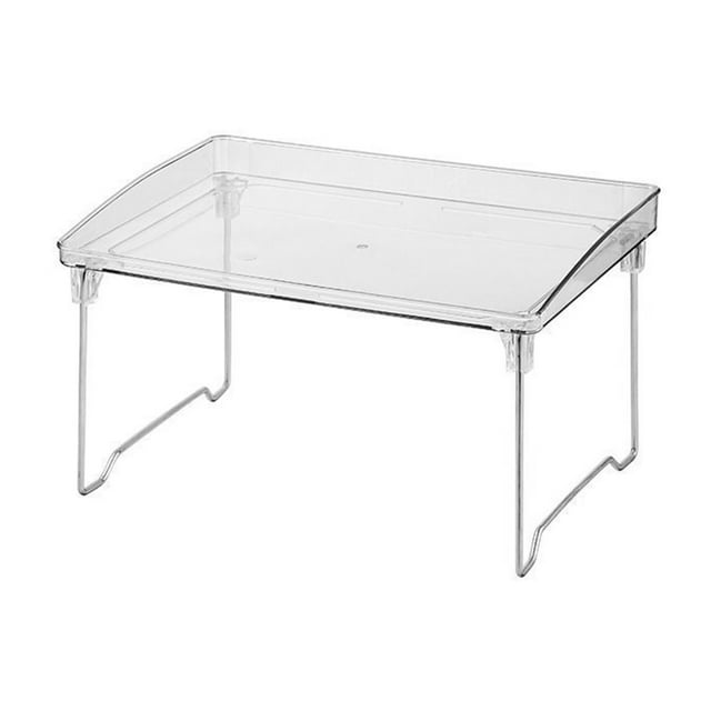 Stackable Storage Rack,Stackable Clear Organizer Plastic Transparent Storage Rack Tabletop Organizer Rack Performance Driven